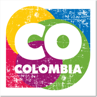 Colombia - CO - logo vintage design Posters and Art